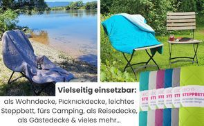 Vielseitig einsetzbares Sommer Steppbett