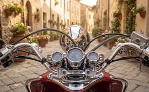 Windshield and LED light