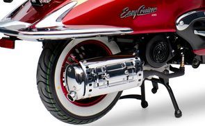 Whitewall tires and chrome exhaust cover