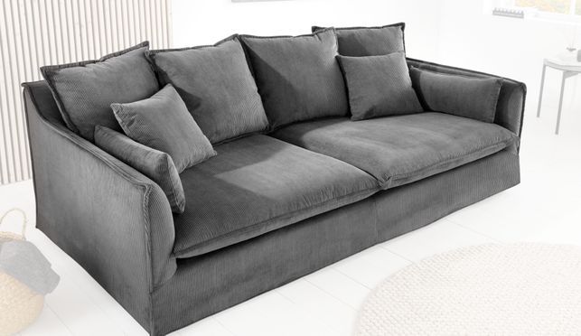 Dein neues, gemütliches 3er Sofa - mit einem langlebigen Bezug aus Cord!