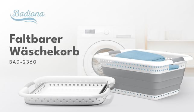 Faltbarer Wäschekorb im 2er Set für mehr Flexibilität und Effizienz im Haushalt und Alltag