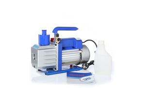 Mucola 2-stufige Vakuumpumpe – 284 L/min, 10 CFM, 0,3 Pa, 230V, 750W – Aluminiumgehäuse, Öl-Schauglas, Rückschlagventil – Für Klima-, Kälte- & Entgasungsanwendungen