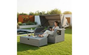 Kompakte Relaxliege für Garten und Terrasse