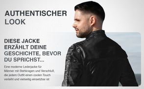 AUTHENTISCHER LEDERJACKEN LOOK