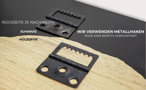 Vormontierte Metallaufhängung für einfache Wandmontage