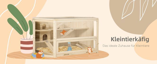 PawHut Kleintierkäfig - Das ideale Zuhause für Kleintiere