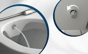 DUSCH WC MIT INTEGRIERTER ARMATUR