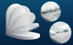 ABNEHMBARER WC SITZ MIT ABSENKAUTOMATIK SOFTCLOSE