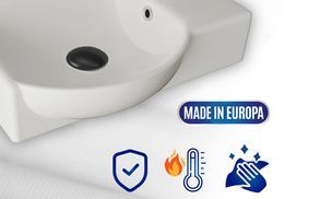 Hochgebrannter Keramik Waschtisch