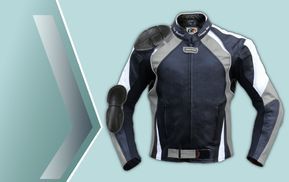 Motorradjacke mit Protektoren