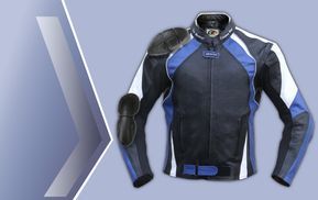 Motorradjacke mit Protektoren