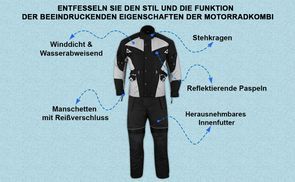 Funktion der Motorradkombi beeindruckende Eigenschaften