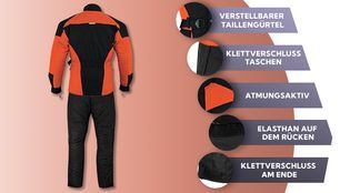 Motorradkombi mit vielen Funktionen