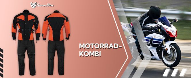 2 teiler Motorradkombi Cordura Textilien Motorradjacke + Motorradhose für Herren