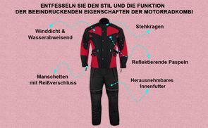 Funktion der Motorradkombi beeindruckende Eigenschaften