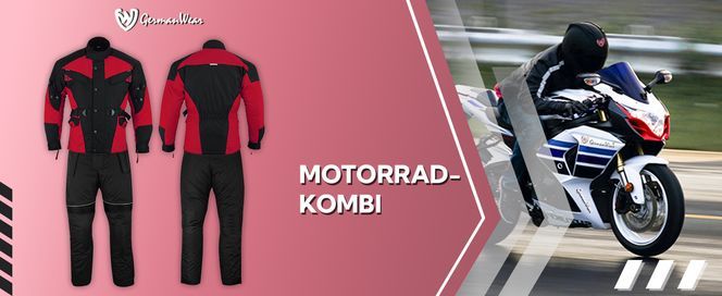 2 teiler Motorradkombi Cordura Textilien Motorradjacke + Motorradhose für Herren
