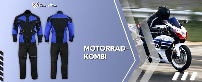 2 teiler Motorradkombi Cordura Textilien Motorradjacke + Motorradhose für Herren