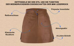 Funktion der Trendiger Mini Lederrock beeindruckende Eigensc