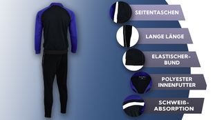 Trainingsanzug mit vielen Funktionen
