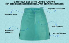 Funktion der Trendiger Mini Lederrock beeindruckende Eigensc