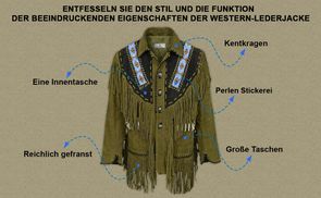 Funktion der Western Lederjacke beeindruckende Eigenschaften
