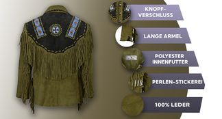 Western Lederjacke mit vielen Funktionen