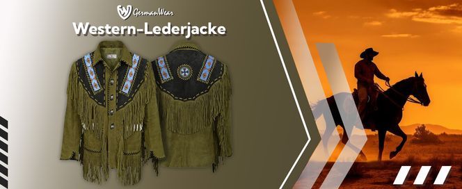 Herren Western Reiter Jacke Western Lederjacke