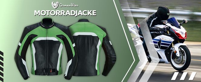 Motorrad Lederjacke aus Kalbsleder für Herren