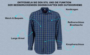 Funktion der Outdoorhemd beeindruckende Eigenschaften