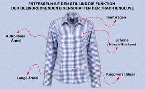 Funktion der Trachtenbluse beeindruckende Eigenschaften