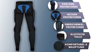 Protektorenhose mit vielen Funktionen