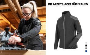 Hochwertige Damen Softshelljacke für aller Gewerke