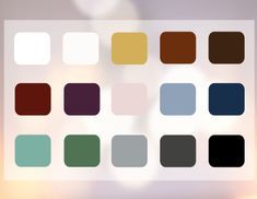 16 moderne Farben