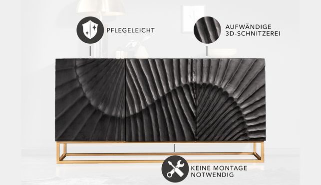 Dein neues Sideboard aus massivem Mangoholz!