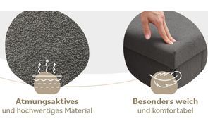 Atmungsaktive und weiche Materialien
