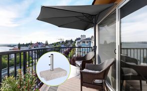 Festnight Wand-Sonnenschirm ? 300 Cm Wandmontage | Ampelschirm Mit