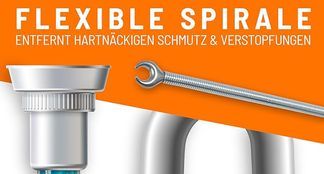 Rohrreinigungswelle Rohrreinigungsspirale Spirale Rohrreiniger 5m D. 9 mm Rohrreinigungswelle Rohrreinigungsspirale Spirale Rohrreiniger 5m D. 9 mm