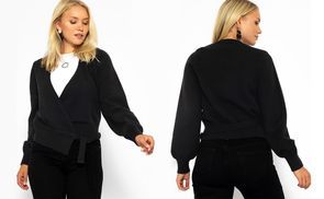 Exklusiver Wickelcardigan für Damen