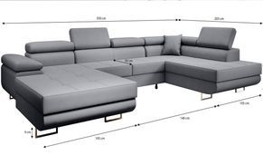 Großzügiges Sofa für höchsten Komfort