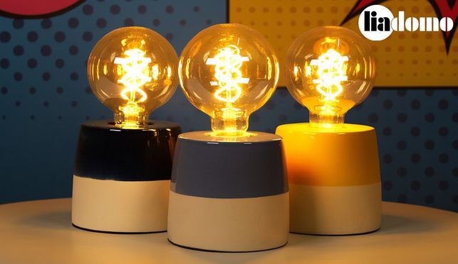 Farbige Akzente im Retro Stil