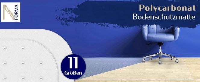 Dimex Bürostuhlmatte Für Harte Böden – 46 X 60 Zoll, Durchsichtig, Schützt Parkett & Fliesen