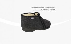 Herren Hausschuhe Geschlossen - Filzpantoffeln Winter Warm & Bequem