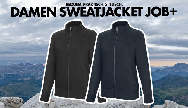 Stil trifft auf Funktionalität: Die Damen Sweatjacket Job+ 