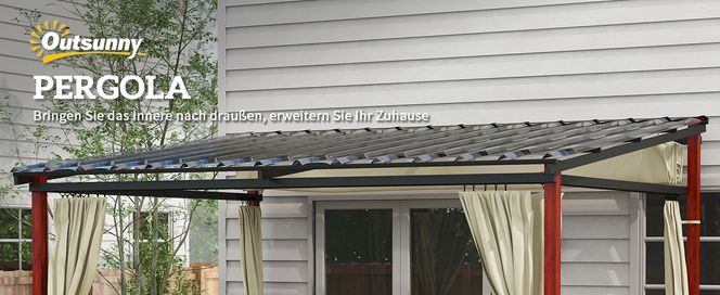 Coastshade Pavillon Seitenwand – 3 M, Wasserabweisend, Mit Haken, Braun