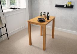 Woodroom Kota Esstisch Set 3-teilig – Massivholz Tisch 110x70 Cm