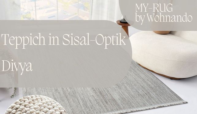 Ein Hauch von Eleganz & Gemütlichkeit mit den Skandinavischen Teppichen in Sisal Optik von Wohnando