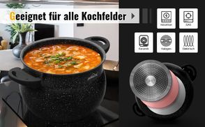 PRETYZOOM Dampfgarring Edelstahl - Vielseitiger Einsatz Für Töpfe & Woks
