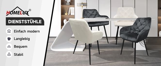  HOMELUX Esszimmerstuhl – Modern & Stabil 