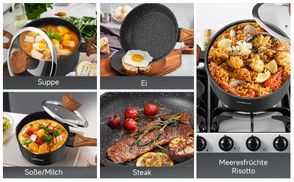 Bereiten Sie verschiedene köstliche Gerichte zu