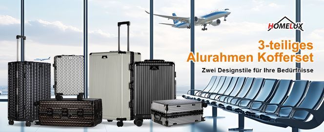 HOEMLUX Rollkoffer Hartschalen kofferset